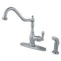 Kingston Brass GSY770 Gourmetier American Classic Centerset Single Handle Kitchen Faucets w/ Matching Sprayer Kingston Brass GSY770 Gourmetier American Classic Centerset Single Handle Kitchen Faucets w/ Matching Sprayer