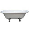 Kingston Brass VT7DS673023 Double Ended Acrylic Tub w/ Constantine Lion Feet & Centers Drillings Kingston Brass VT7DS673023 Double Ended Acrylic Tub w/ Constantine Lion Feet & Centers Drillings