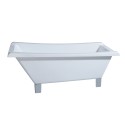 Kingston Brass VTRF673018A Aqua Eden Acrylic Clawfoot Square Tub Kingston Brass VTRF673018A Aqua Eden Acrylic Clawfoot Square Tub