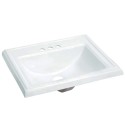 Kingston Brass LBT23199Q34 Fauceture Concord Vitreous China Single Bowl Drop-In Lavatory Sink