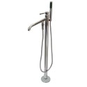 Kingston Brass KS813 Concord Single Handle Pillar Roman Tub Filler w/ Telephone Shower Set