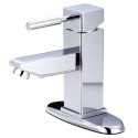 Kingston Brass KS844 Concord Single Handle 4" Centerset Lavatory Faucet w/ Push-Up & Optional Deck Plate