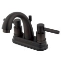 Kingston Brass KS861 Concord Two Handle 4" Centerset Lavatory Faucet w/ Brass Pop-up & lever handles