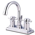 Kingston Brass KS866 Concord Two Handle 4" Centerset Lavatory Faucet w/ Brass Pop-up