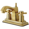 Kingston Brass KS864 Concord Two Handle Centerset Lavatory Faucet w/ Brass Pop-Up