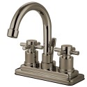 Kingston Brass KS8668DX Concord Two Handle Centerset Lavatory Faucet w/ Brass Pop-Up