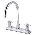 Kingston Brass KS879 Concord Two Handle Kitchen Faucet w/ cross handles