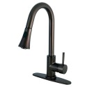 Kingston Brass GS872 Gourmetier Concord Single Handle Faucet w/ Pull Down Spout
