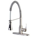 Kingston Brass GSY887 Gourmetier Continental 8" Centerset Single Handle Kitchen Faucets w/ Pull-Down Sprayer