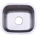 Kingston Brass KU14167BN Gourmetier Country Stainless Steel Single Bowl Undermount Kitchen Sink, Satin Nickel