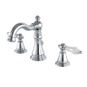 Kingston Brass FSC197 English Classic Widespread Lavatory Faucet w/ porcelain lever handles Kingston Brass FSC197 English Classic Widespread Lavatory Faucet w/ porcelain lever handles