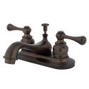 Kingston Brass KB60 Two Handle 4" Centerset Lavatory Faucet w/ Retail Pop-up