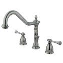 Kingston Brass KB797 Two Handle 8" to 14" Widespread Lavatory Faucet w/ Brass Pop-up Kingston Brass KB797 Two Handle 8" to 14" Widespread Lavatory Faucet w/ Brass Pop-up
