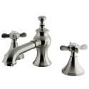 Kingston Brass KS7068BEX Widespread Lavatory Faucet w/ Brass Pop-Up, SN Kingston Brass KS7068BEX Widespread Lavatory Faucet w/ Brass Pop-Up, SN