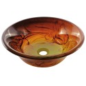 Kingston Brass EVSDLB 16-1/8" Diameter Double Layer Glass Vessel Bathroom Sink