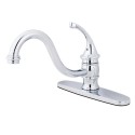 Kingston Brass KB357 Georgian Single Handle 8" Kitchen Faucet w/out Sprayer