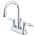 Kingston Brass KS261 Governor Two Handle 4" Centerset Lavatory Faucet