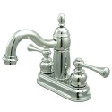 Kingston Brass KB190 Heritage Two Handle 4" Centerset Lavatory Faucet w/ BL lever handles