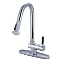 Kingston Brass GS888 Gourmetier Kaiser Single Handle Pull-Down Spray Kitchen Faucet