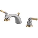 Kingston Brass KB95 Magellan Two Handle 4" to 8" Mini Widespread Lavatory Faucet w/ Retail Pop-up