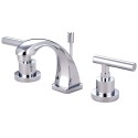 Kingston Brass KS494 Manhattan Two Handle 4" to 8" Mini Widespread Lavatory Faucet w/ Brass Pop-up