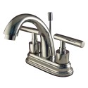 Kingston Brass KS861 Manhattan Two Handle 4" Centerset Lavatory Faucet w/ Brass Pop-up