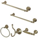 Kingston Brass BAHK161212478 Naples Collection 5-piece Towel Bar Bath Hardware Set