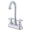 Kingston Brass KB349 Restoration Two Handle 4" Centerset Bar Faucet w/ AX cross handles