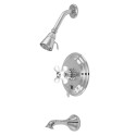 Kingston Brass KB363 Restoration Single Handle Tub & Shower Faucet w/ PX cross handles