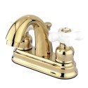 Kingston Brass KB561 Restoration Two Handle 4" Centerset Lavatory Faucet w/ Retail Pop-up & PX cross handles