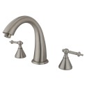 Kingston Brass KS236 Royale Two Handle Roman Tub Filler w/ TL lever handles