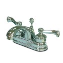 Kingston Brass KS2601 Royale Two Handle 4" Centerset Lavatory Faucet w/ Brass Pop-up