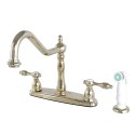 Kingston Brass KB175 Tudor 8" Center Kitchen Faucet w/ Sprayer Kingston Brass KB175 Tudor 8" Center Kitchen Faucet w/ Sprayer
