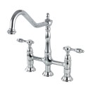 Kingston Brass KS127 Tudor 8" Center Kitchen Faucet w/ Sprayer