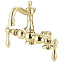 Kingston Brass CC10 Vintage 3-3/8" Deck Mount Clawfoot Tub Filler w/ metal levers