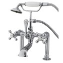 Kingston Brass CC110T1 Vintage Deck Mount Clawfoot Tub Filler w/ Hand & Shower Kingston Brass CC110T1 Vintage Deck Mount Clawfoot Tub Filler w/ Hand & Shower