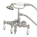 Kingston Brass CC2 Vintage 3-3/8" Wall Mount Clawfoot Tub Filler w/ Porcelain levers Kingston Brass CC2 Vintage 3-3/8" Wall Mount Clawfoot Tub Filler w/ Porcelain levers
