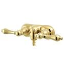 Kingston Brass CC4 Vintage 3-3/8" Wall Mount Clawfoot Tub Filler w/ metal levers Kingston Brass CC4 Vintage 3-3/8" Wall Mount Clawfoot Tub Filler w/ metal levers