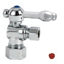 Kingston Brass CC5330 Vintage Angle Stop Valve w/ 5/8" OD Compression x 3/8" OD Compression w/ metal lever handle