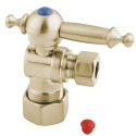 Kingston Brass CC5330 Vintage Angle Stop Valve w/ 5/8" OD Compression x 3/8" OD Compression w/ décor turn valve