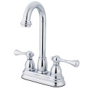 Kingston Brass KB349 Vintage Two Handle 4" Centerset Bar Faucet w/ lever handles