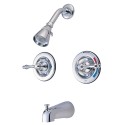 Kingston Brass KB66 Vintage Two Handle Tub & Shower Faucet w/ lever handles