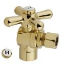 Kingston Brass CC4320 Vintage Angle Stop Valve w/ 1/2" Sweat x 3/8" OD Compression w/ DL lever handles