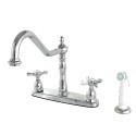 Kingston Brass KB175 8" Centerset Kitchen Faucet with Plastic Sprayer