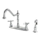 Kingston Brass KB175 8" Centerset Kitchen Faucet with Brass Sprayer