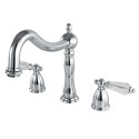 Kingston Brass KS134 Roman Tub Filler with crystal lever handles