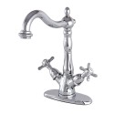 Kingston Brass KS149 VESSEL Sink Faucet with Deck Plate & cross handles Kingston Brass KS149 VESSEL Sink Faucet with Deck Plate & cross handles