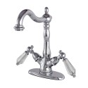 Kingston Brass KS149 VESSEL Sink Faucet with Deck Plate & cystal lever handles Kingston Brass KS149 VESSEL Sink Faucet with Deck Plate & cystal lever handles