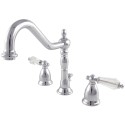 Kingston Brass KS199 Widespread Lavatory Faucet with Brass Pop-Up Kingston Brass KS199 Widespread Lavatory Faucet with Brass Pop-Up