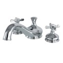 Kingston Brass KS333 Roman Tub Filler with Cross Handle